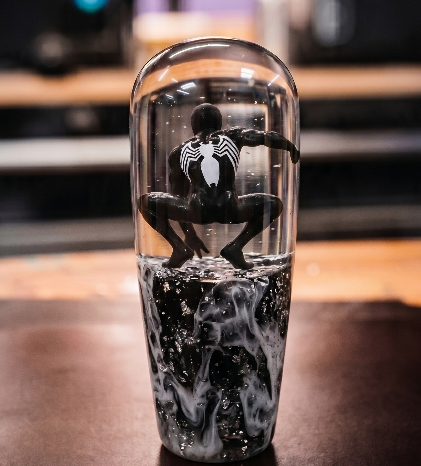 [PRE-ORDER] LED Black Suit Spider-Mann Knob