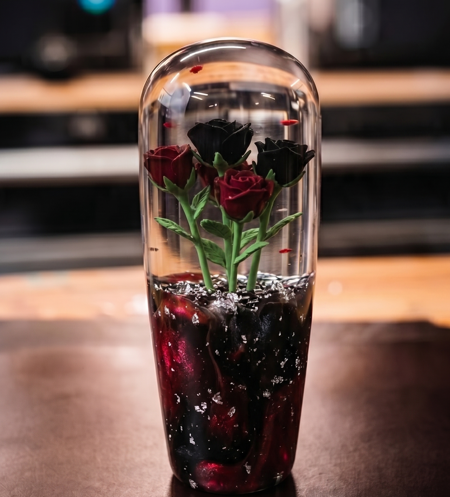 [PRE-ORDER] LED Black and Red Roses Knob