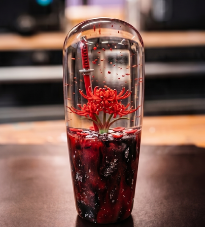 [PRE-ORDER] LED Red Flowers Katana Knob