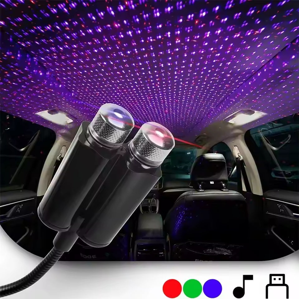 Starry Sky Projector — USB LED Car Roof Light