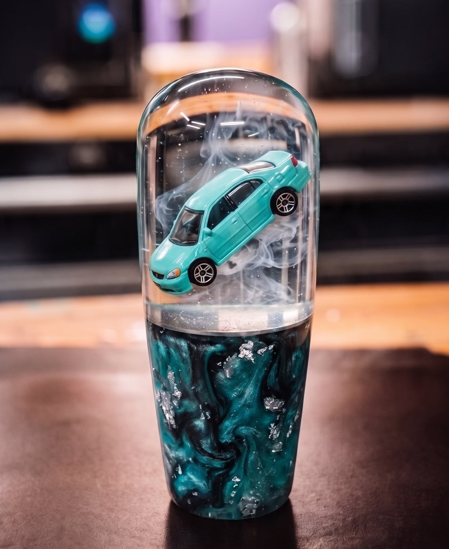 [PRE-ORDER] LED Custom Car Knob (Aqua Civic)