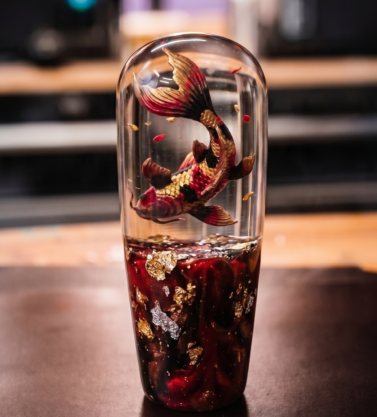 [PRE-ORDER] LED Red and Black Koi Knob