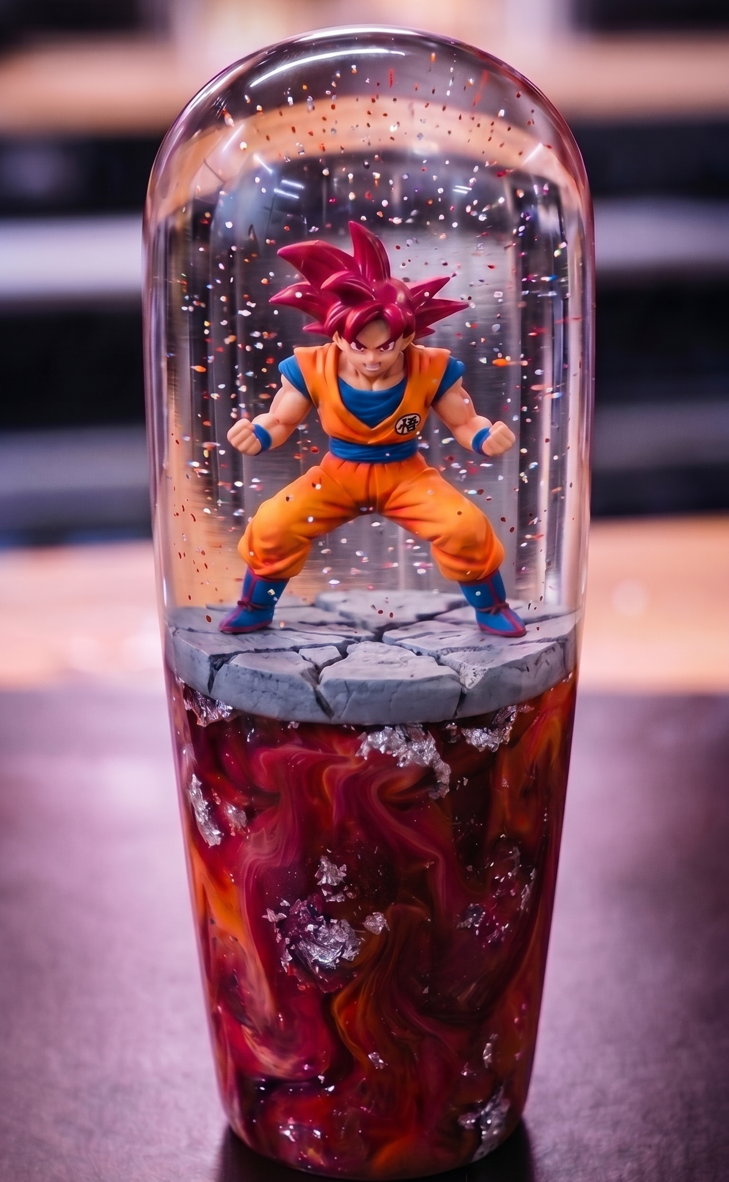 [PRE-ORDER] LED Super Saiyan God Goku Knob